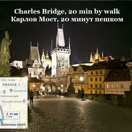 1+kk, 2. Center, 3min Walk To Dancing House Apartment